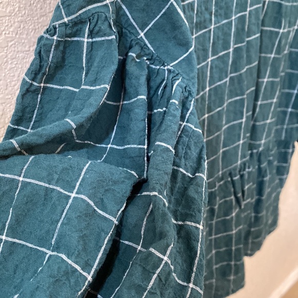 A new day puff sleeve window pane top M - Picture 3 of 7